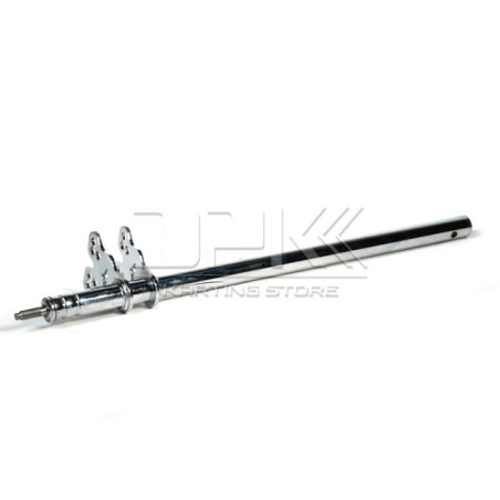 STEERING COLUMN 420MM. MINI CHROME